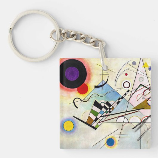 Kandinsky Compositie 8 Sleutelhanger (voorkant)