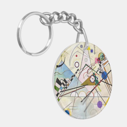 Kandinsky Compositie 8 Sleutelhanger (Voorkant Links)