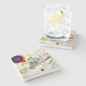 Kandinsky Compositie 8 Stenen Onderzetter (Zijkant)