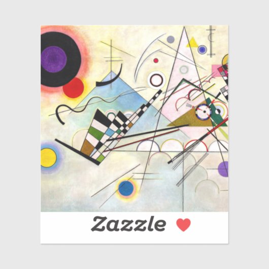 Kandinsky Compositie 8 Sticker (Vel)