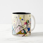 Kandinsky Compositie 8 Tweekleurige Koffiemok (Voorkant rechts)