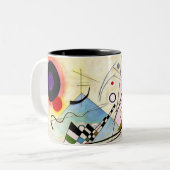 Kandinsky Compositie 8 Tweekleurige Koffiemok (Voorkant links)