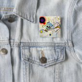 Kandinsky Compositie 8 Vierkante Button 5,1 Cm (In situ)