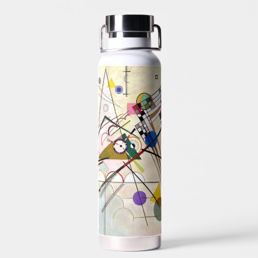 Kandinsky Compositie 8 Waterfles (Achterkant)