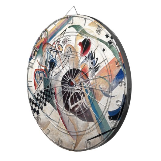 Kandinsky Compositie Abstract Dartbord (Voorkant Rechts)