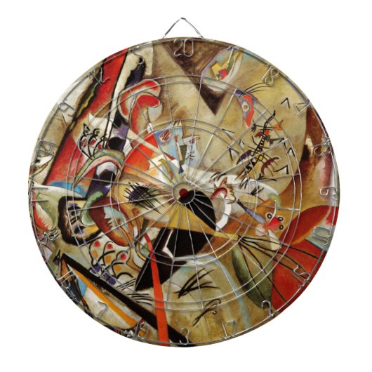 Kandinsky Compositie Abstract Dartbord (Voorkant)