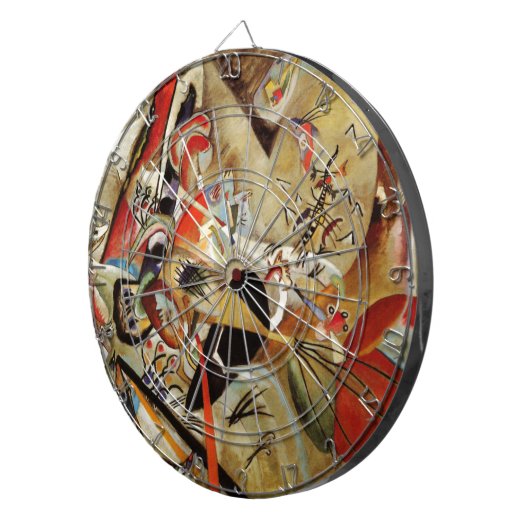 Kandinsky Compositie Abstract Dartbord (Voorkant Rechts)