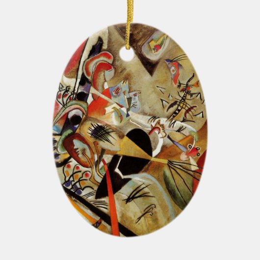 Kandinsky Compositie Abstract Keramisch Ornament (Voorkant)