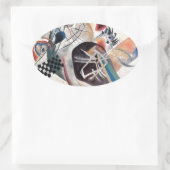 Kandinsky Compositie Abstract Ovale Sticker (Tas)