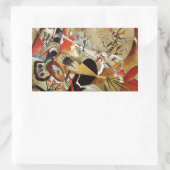 Kandinsky Compositie Abstract Rechthoekige Sticker (Tas)