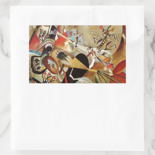 Kandinsky Compositie Abstract Rechthoekige Sticker (Tas)
