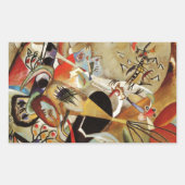 Kandinsky Compositie Abstract Rechthoekige Sticker (Voorkant)