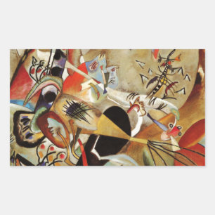 Kandinsky Compositie Abstract Rechthoekige Sticker