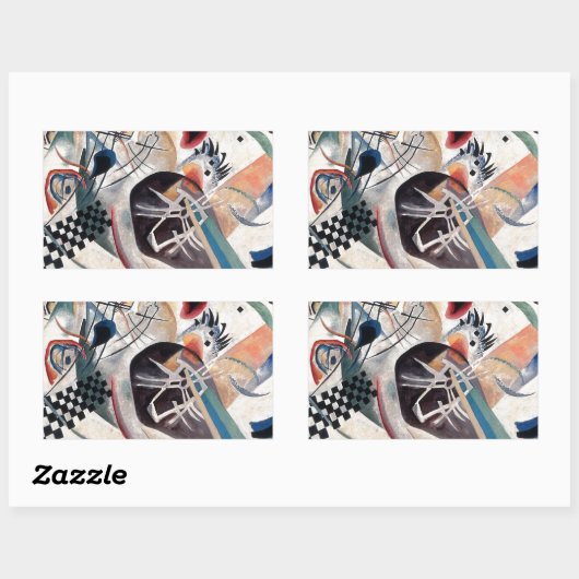 Kandinsky Compositie Abstract Rechthoekige Sticker (Vel)