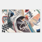 Kandinsky Compositie Abstract Rechthoekige Sticker (Voorkant)