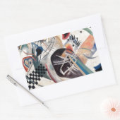 Kandinsky Compositie Abstract Rechthoekige Sticker (Envelop)