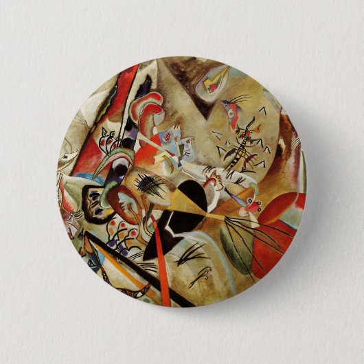 Kandinsky Compositie Abstract Ronde Button 5,7 Cm (Voorkant)