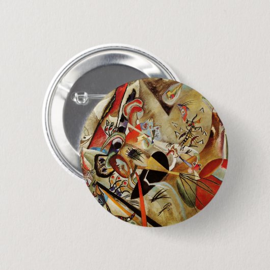 Kandinsky Compositie Abstract Ronde Button 5,7 Cm (Voorkant /achterkant)