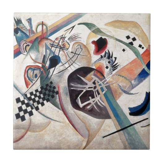 Kandinsky Compositie Abstract Tegeltje (Voorkant)