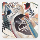 Kandinsky Compositie Abstract Vierkante Sticker (Voorkant)