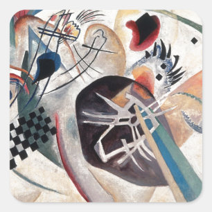 Kandinsky Compositie Abstract Vierkante Sticker