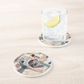 Kandinsky Compositie Abstract Zandsteen Onderzetter (Zijkant)