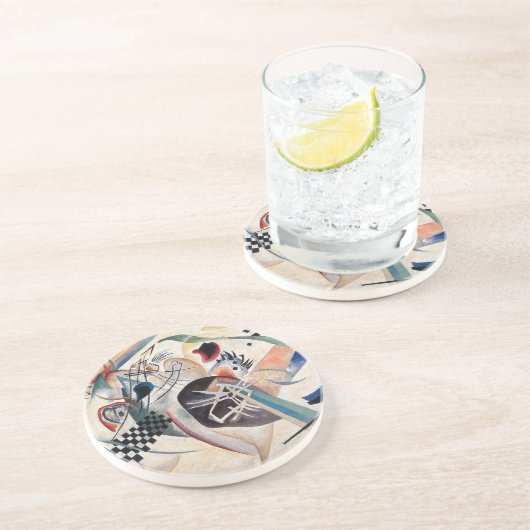 Kandinsky Compositie Abstract Zandsteen Onderzetter (Zijkant)