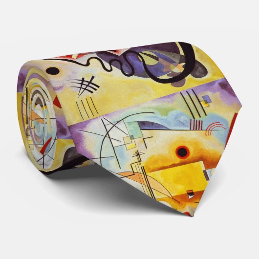 Kandinsky Compositie Expressionistische Abstracte  Stropdas (Opgerold)