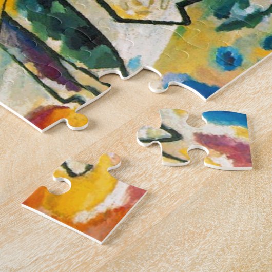Kandinsky Compositie IV Abstract Kunstwerk Modern Legpuzzel (Zijkant)