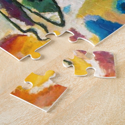 Kandinsky Compositie IV Abstract Kunstwerk Modern Legpuzzel (Zijkant)