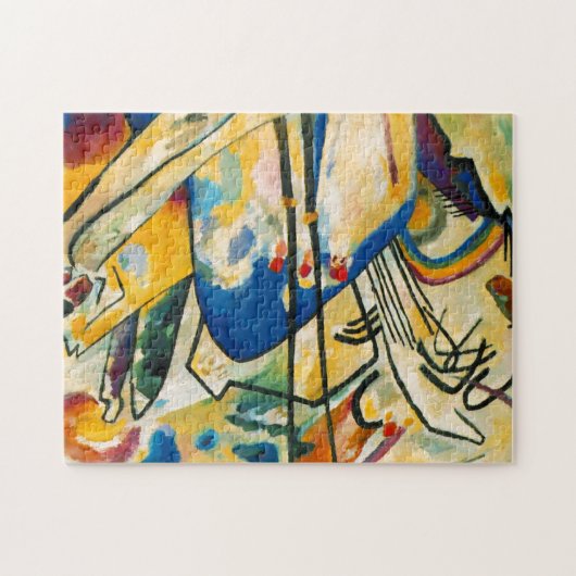 Kandinsky Compositie IV Abstract Kunstwerk Modern Legpuzzel (Horizontaal)