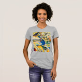 Kandinsky Compositie IV Abstracte Art Heather Gray T-shirt (Voorkant volledig)