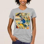 Kandinsky Compositie IV Abstracte Art Heather Gray T-shirt (Voorkant)