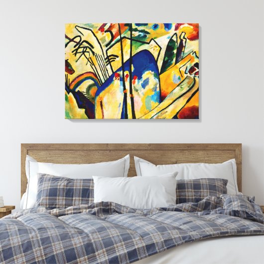 Kandinsky - Compositie IV Canvas Afdruk (Insitu (Slaapkamer))