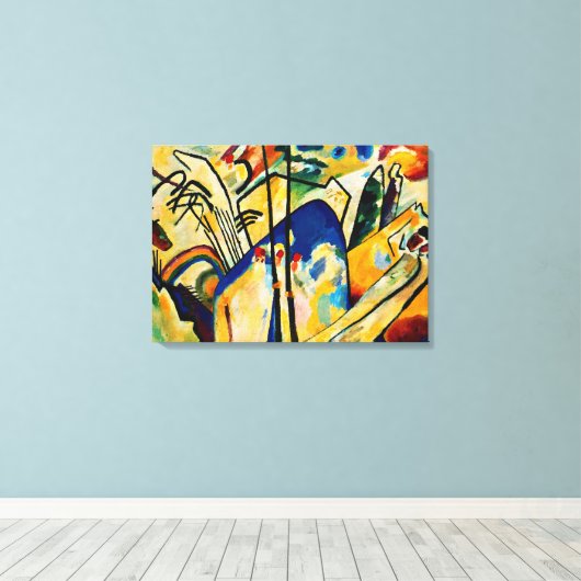 Kandinsky - Compositie IV Canvas Afdruk (Insitu (Houten vloer))