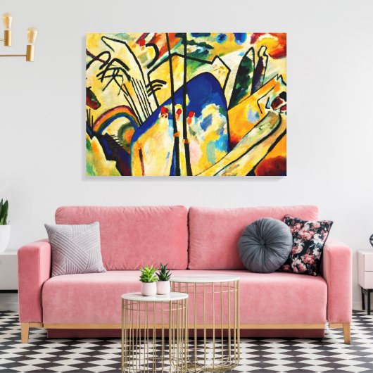 Kandinsky - Compositie IV Canvas Afdruk (Insitu (Woonkamer))