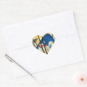 Kandinsky Compositie IV Hart Sticker (Envelop)