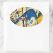 Kandinsky Compositie IV Ovale Sticker (Tas)