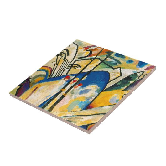 Kandinsky Compositie IV Tegeltje (Zijkant)