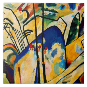 Kandinsky - Compositie IV Tegeltje