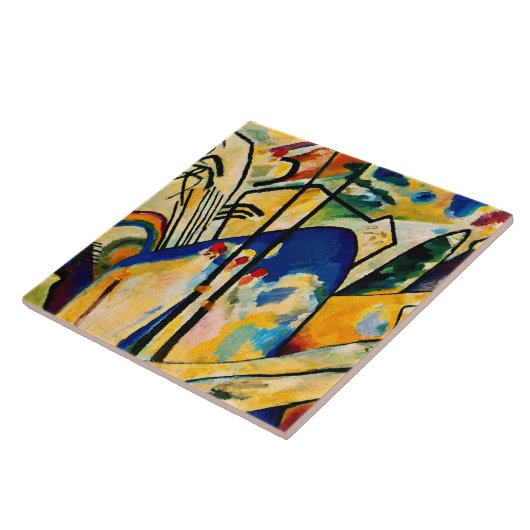 Kandinsky - Compositie IV Tegeltje (Zijkant)