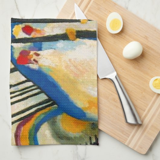 Kandinsky Compositie IV Theedoek (Quarter Fold)