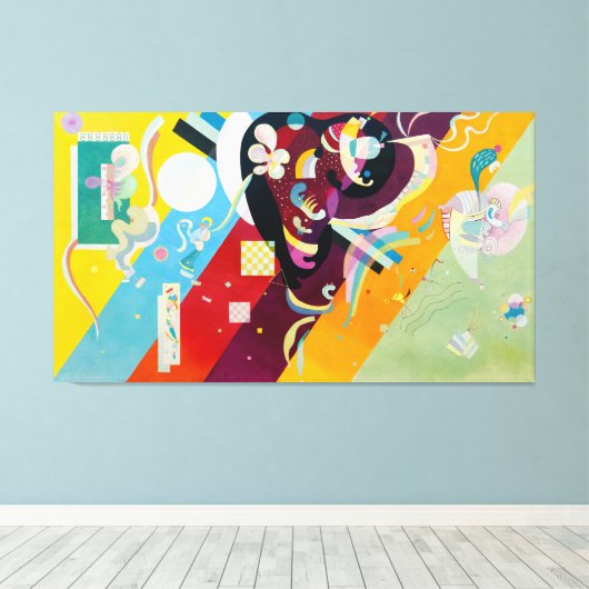 KANDINSKY - COMPOSITIE IX (COMPOSITIE 9) - 1936 CANVAS AFDRUK (Insitu (Houten vloer))