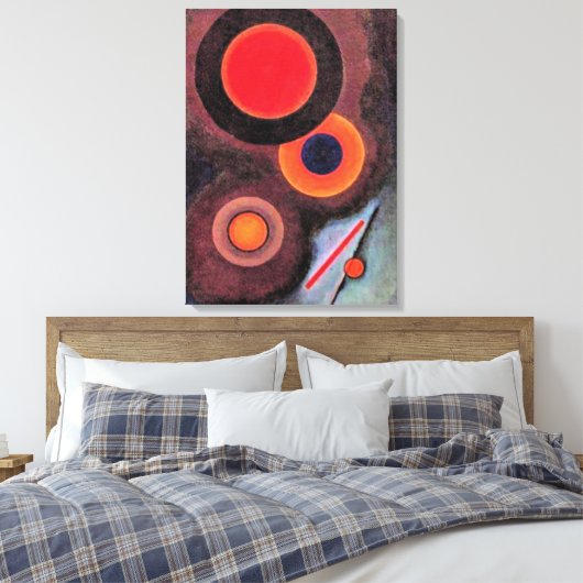 Kandinsky - Compositie met cirkels Canvas Afdruk (Insitu (Slaapkamer))
