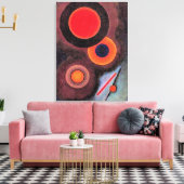 Kandinsky - Compositie met cirkels Canvas Afdruk (Insitu (Woonkamer))