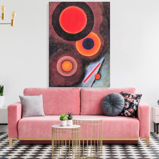 Kandinsky - Compositie met cirkels Canvas Afdruk (Insitu (Woonkamer))