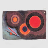 Kandinsky - Compositie met Cirkels Golfhanddoek (Horizontaal)