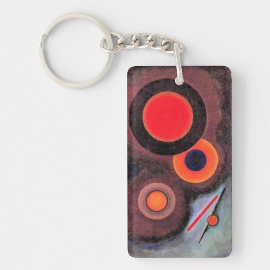 Kandinsky - Compositie met Cirkels Sleutelhanger (Voorkant)