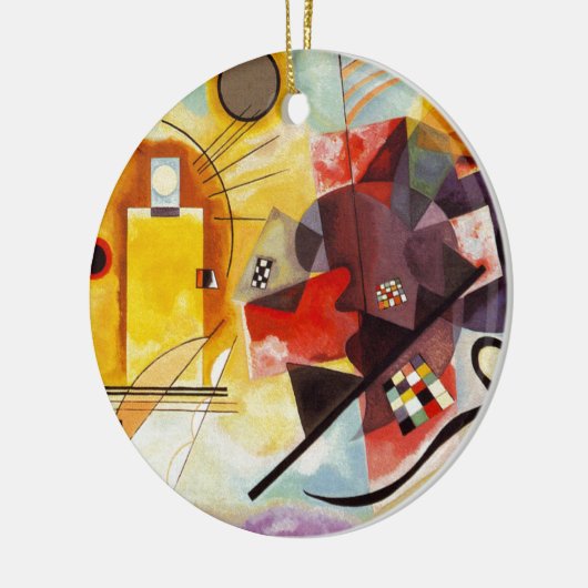 Kandinsky Compositie Red Yellow Blue Abstract Art Keramisch Ornament (Links)