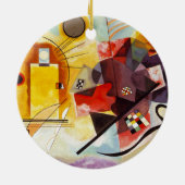 Kandinsky Compositie Red Yellow Blue Abstract Art Keramisch Ornament (Achterkant)